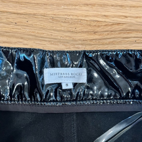 Black Patent Vinyl Trousers. - Picture 4 of 4